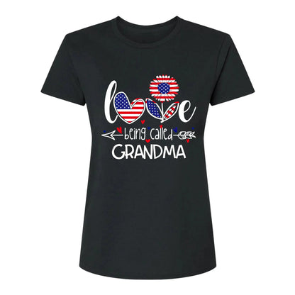 Love Being Called Grandma Shirt – Personalized 4th of July Patriotic T-Shirt Gift for Nana, Mimi, Mom  Ezcustomize