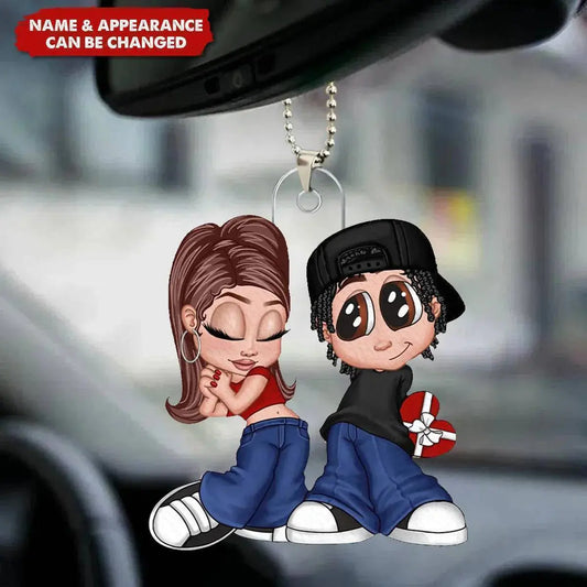 Love Together - Personalized Y2K Couple Keepsake - Romantic Ornament for Him & Her  Ezcustomize