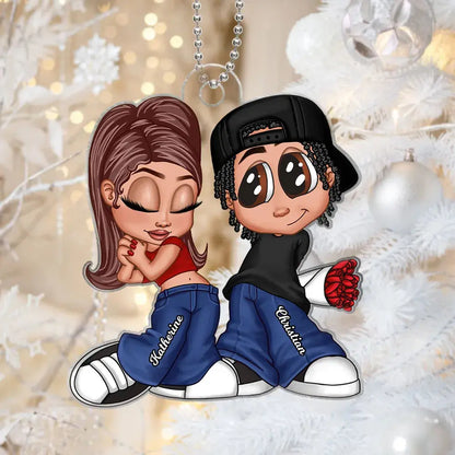 Love Together - Personalized Y2K Couple Keepsake - Romantic Ornament for Him & Her  Ezcustomize