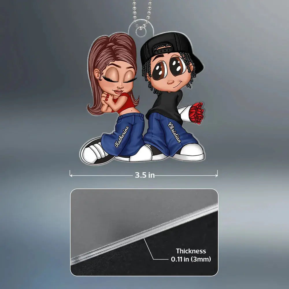 Love Together - Personalized Y2K Couple Keepsake - Romantic Ornament for Him & Her  Ezcustomize