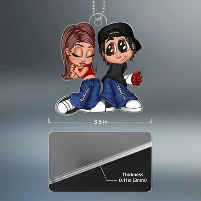 Love Together - Personalized Y2K Couple Keepsake - Romantic Ornament for Him & Her  Ezcustomize
