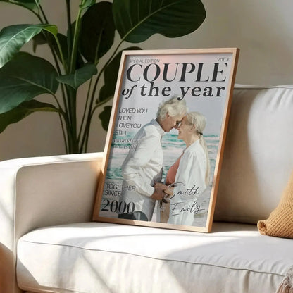 Loved You Then Love You Still Together Since – Personalized Custom Vertical Poster Wall Art – Romantic Anniversary & Valentine’s Day Gift for Spouse  Ezcustomize