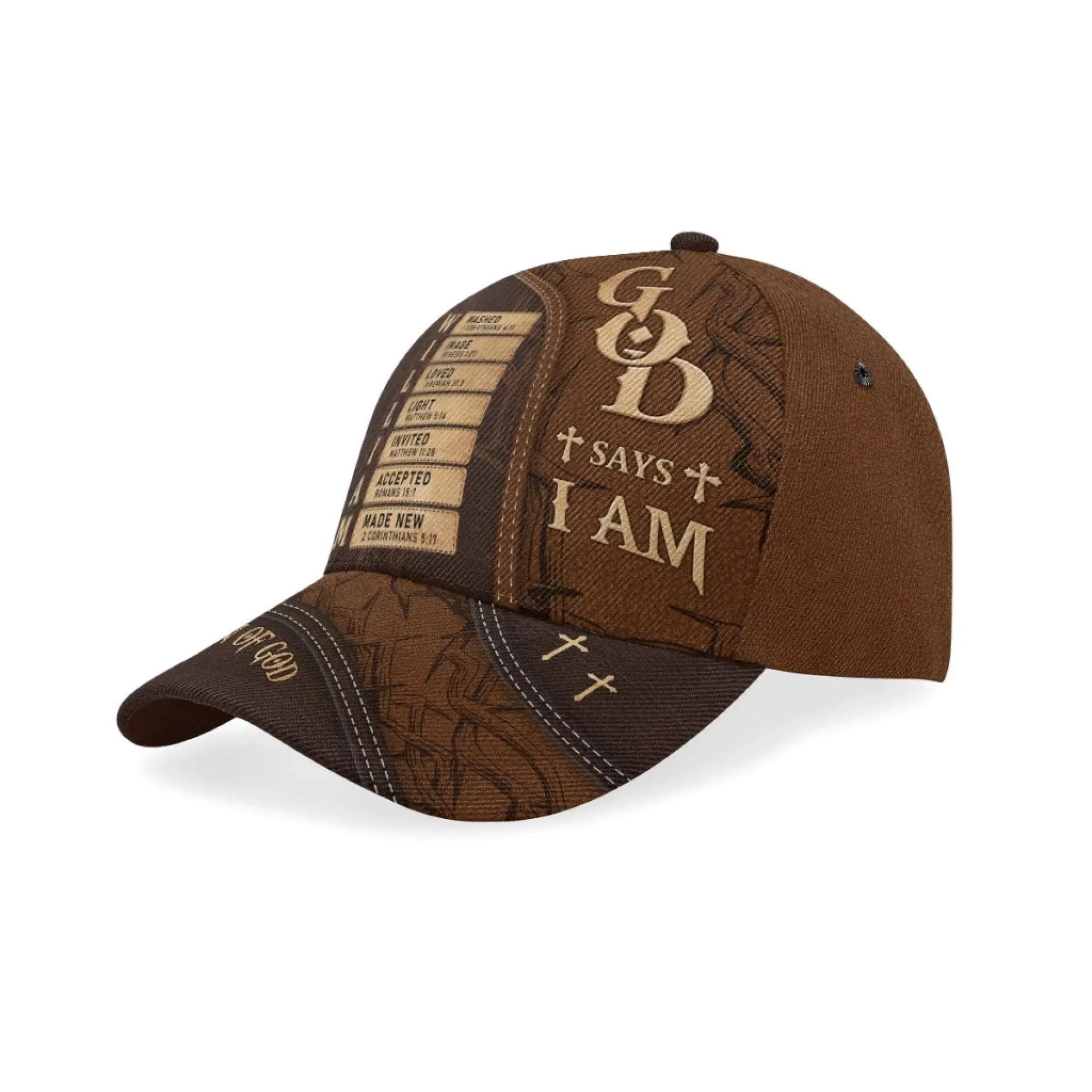 Man of God Personalized Classic Cap – Custom Name Christian Faith Hat, Gift for Men  Ezcustomize