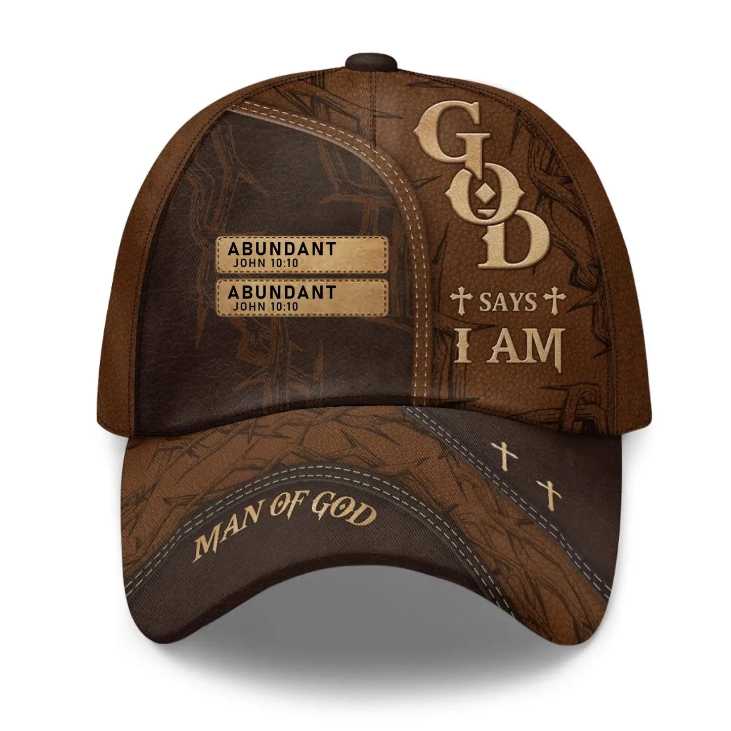 Man of God Personalized Classic Cap – Custom Name Christian Faith Hat, Gift for Men  Ezcustomize