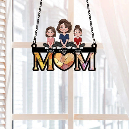 Meaningful Presents for Mom - Personalized Mom Suncatcher/Window Hanging - Gift for Mom, Mommy, Grandma, Mother, Nana  Ezcustomize