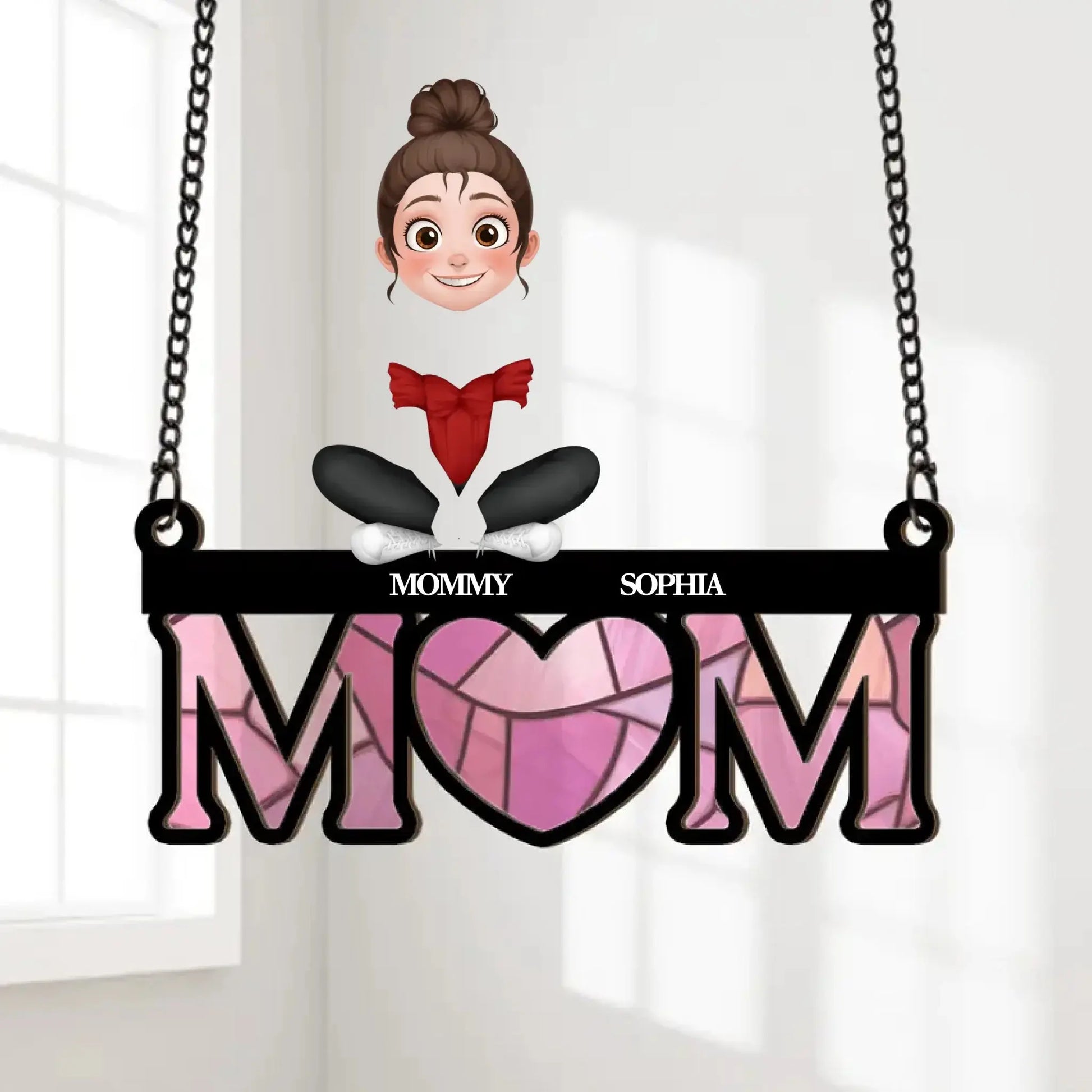 Meaningful Presents for Mom - Personalized Mom Suncatcher/Window Hanging - Gift for Mom, Mommy, Grandma, Mother, Nana  Ezcustomize