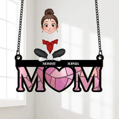 Meaningful Presents for Mom - Personalized Mom Suncatcher/Window Hanging - Gift for Mom, Mommy, Grandma, Mother, Nana  Ezcustomize