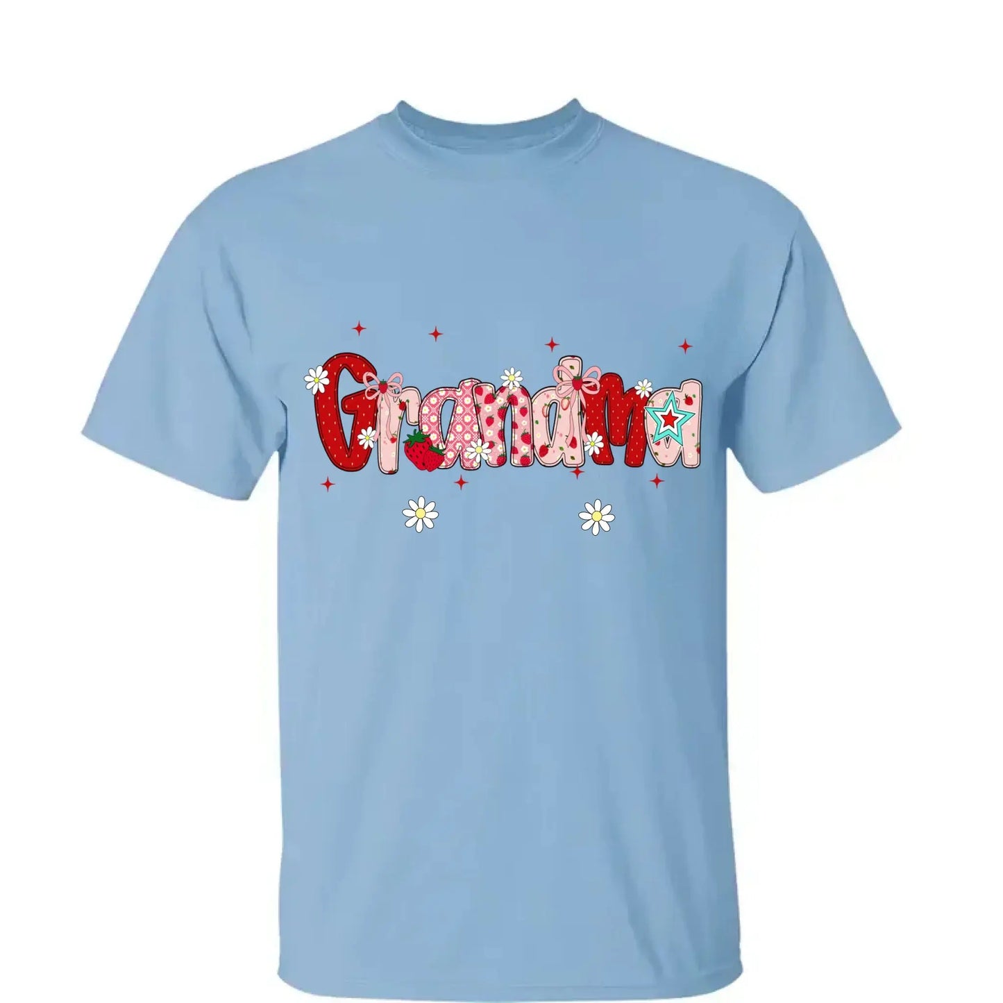 Mimi Strawberry Shirt with Grandkids’ Names – Custom Summer T-Shirt for Grandma, Personalized Gift for Nana, Gigi, Mom  Ezcustomize