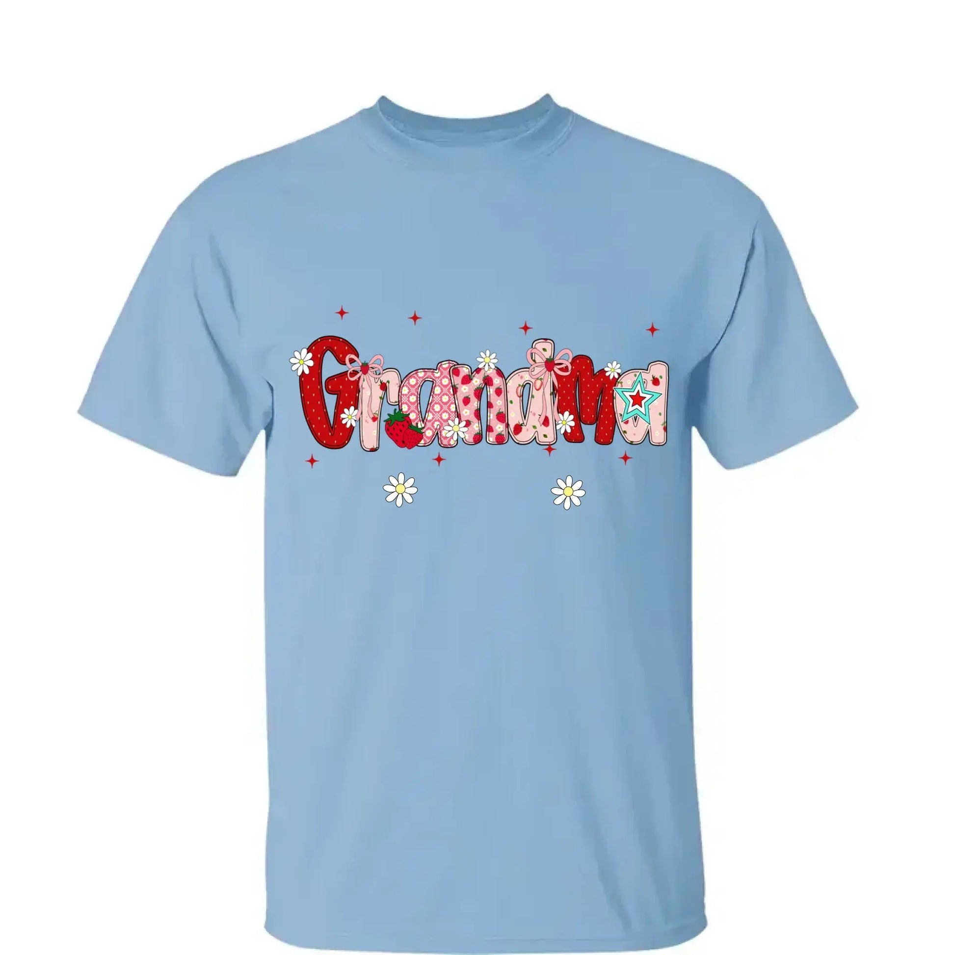 Mimi Strawberry Shirt with Grandkids’ Names – Custom Summer T-Shirt for Grandma, Personalized Gift for Nana, Gigi, Mom  Ezcustomize