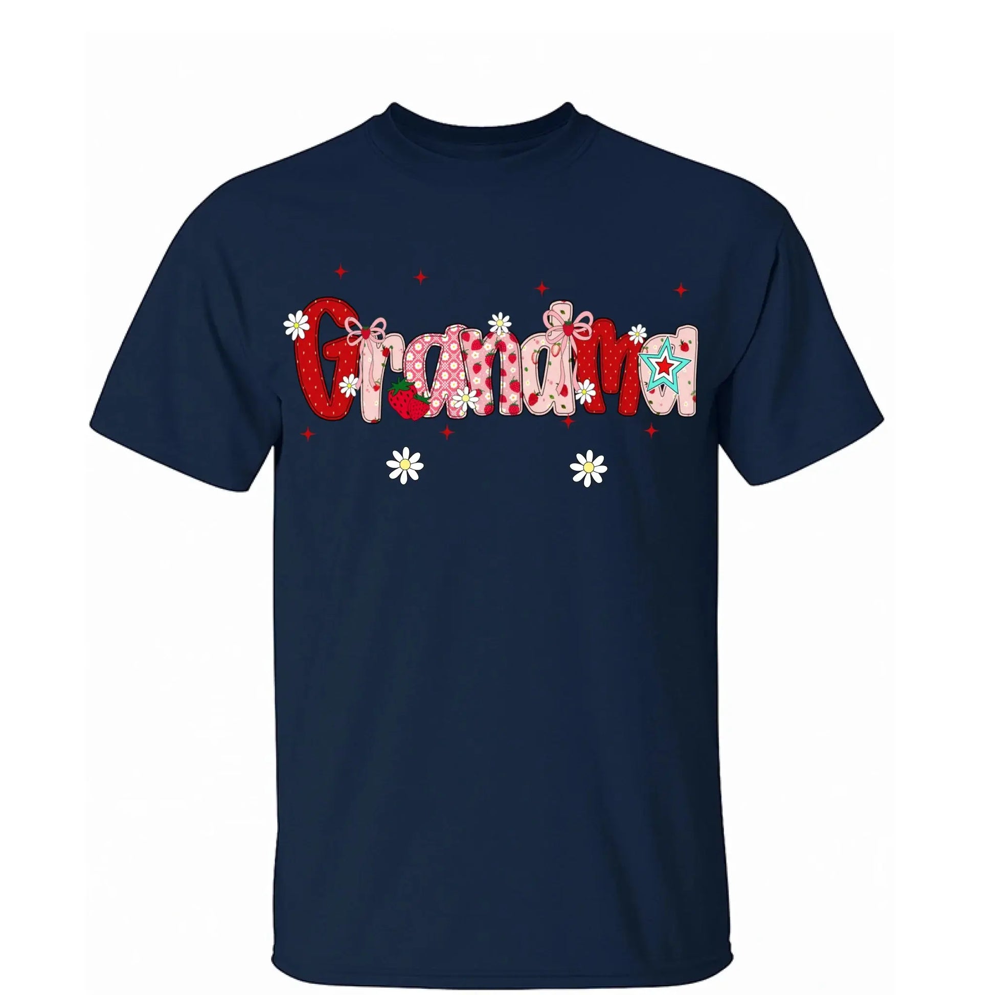Mimi Strawberry Shirt with Grandkids’ Names – Custom Summer T-Shirt for Grandma, Personalized Gift for Nana, Gigi, Mom  Ezcustomize