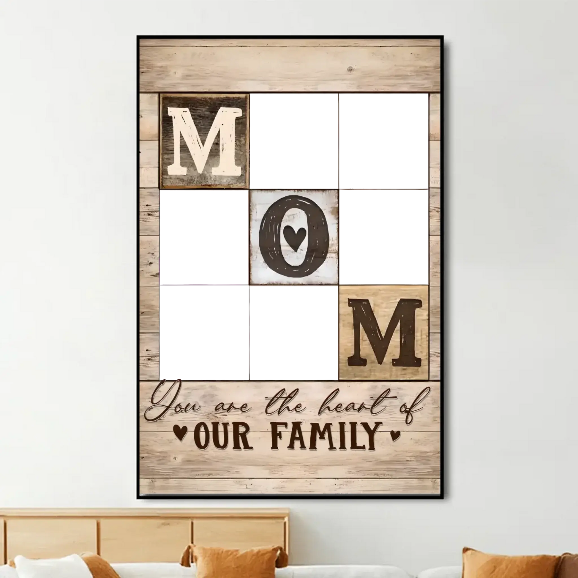 Mom Photo Collage Art – Personalized Poster/Canvas – Custom Mother’s Day, Birthday & Christmas Gift for Mom  Ezcustomize