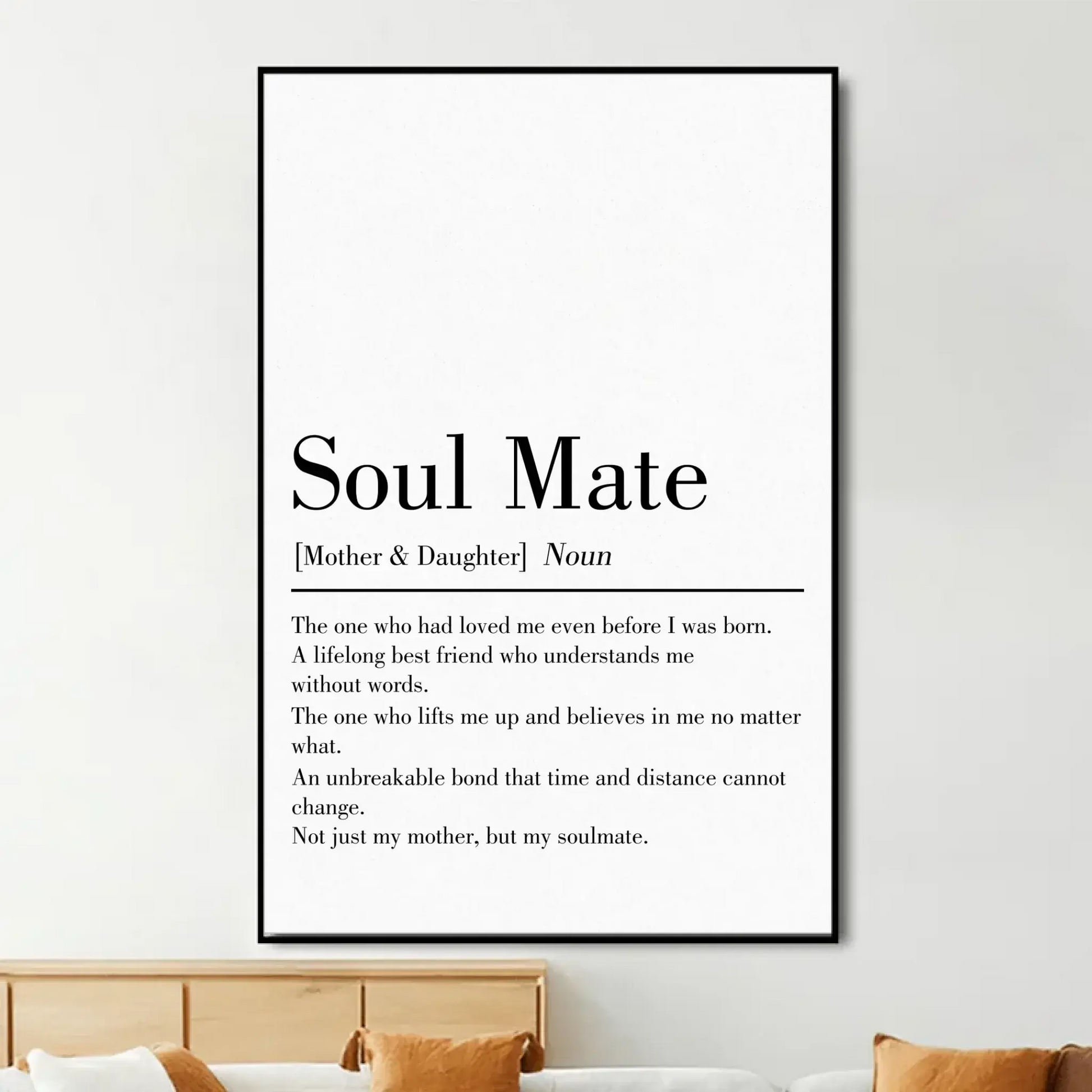 Mom and Daughter Soulmate Art – Personalized Poster/Canvas – Mother’s Day Special Gift for Mom or Daughter  Ezcustomize