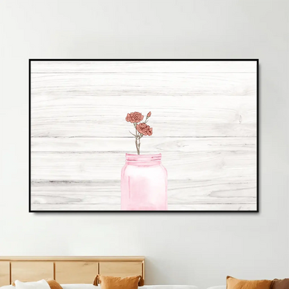 Mom’s/Grandma’s Garden Birth Flower Art – Personalized Horizontal Poster/Canvas – Custom Wall Art Gift with Kids’ or Grandkids’ Birth Months  Ezcustomize
