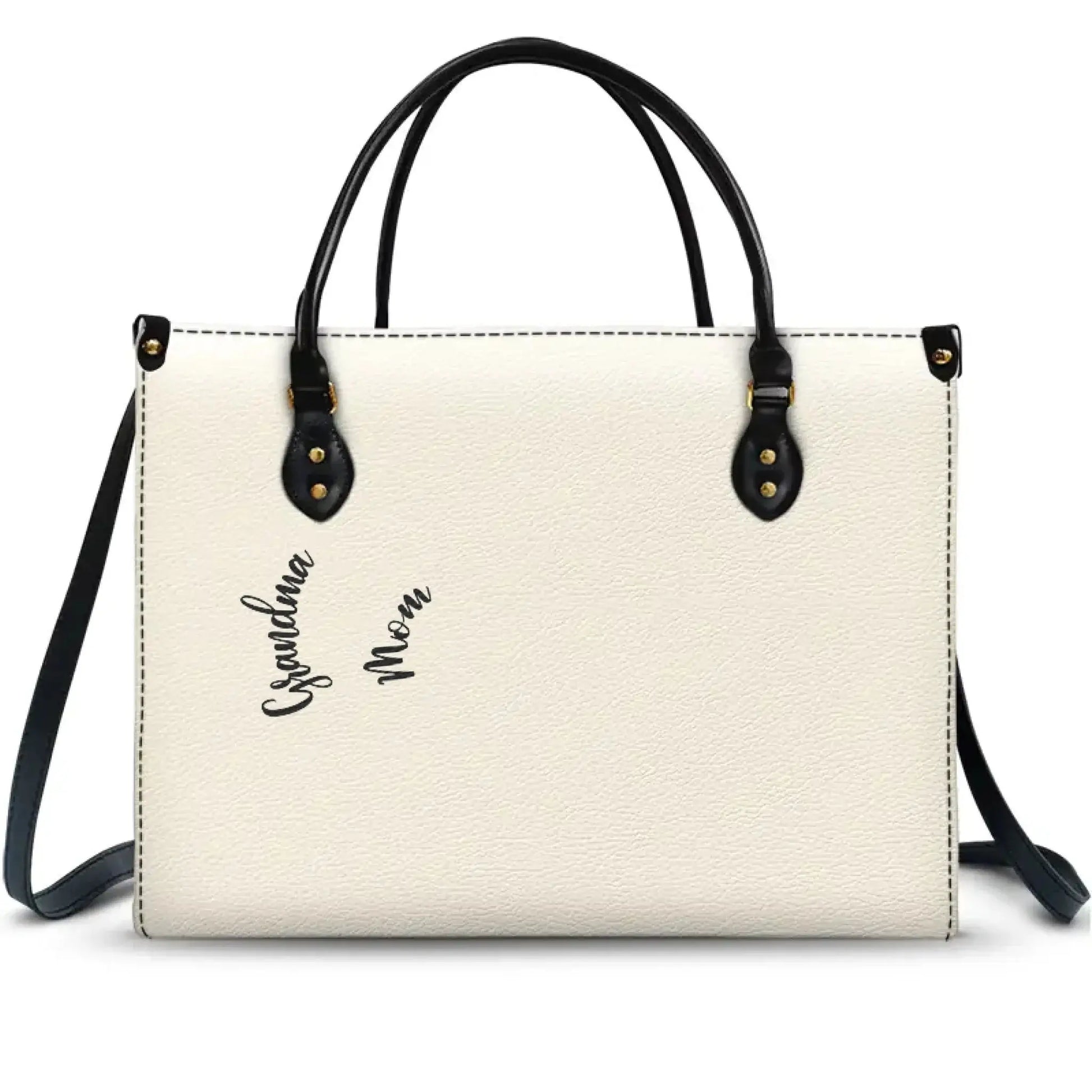 Mom’s & Grandma’s Sweethearts Bag – Personalized Leather Handbag with Kids' Names – Custom Gift for Mom or Grandmother  Ezcustomize