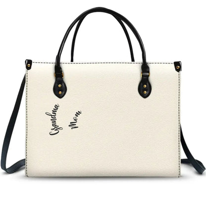 Mom’s & Grandma’s Sweethearts Bag – Personalized Leather Handbag with Kids' Names – Custom Gift for Mom or Grandmother  Ezcustomize