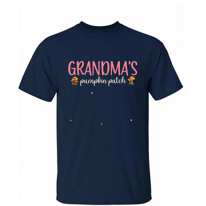 Mommy’s Pumpkin Patch Shirt – Personalized Fall T-Shirt with Kids’ Names – Cute Autumn Gift for Mom, Grandma, Mimi, or Nana  Ezcustomize