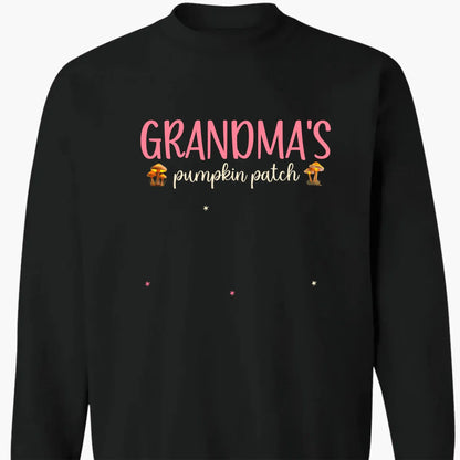 Mommy’s Pumpkin Patch Shirt – Personalized Fall T-Shirt with Kids’ Names – Cute Autumn Gift for Mom, Grandma, Mimi, or Nana  Ezcustomize