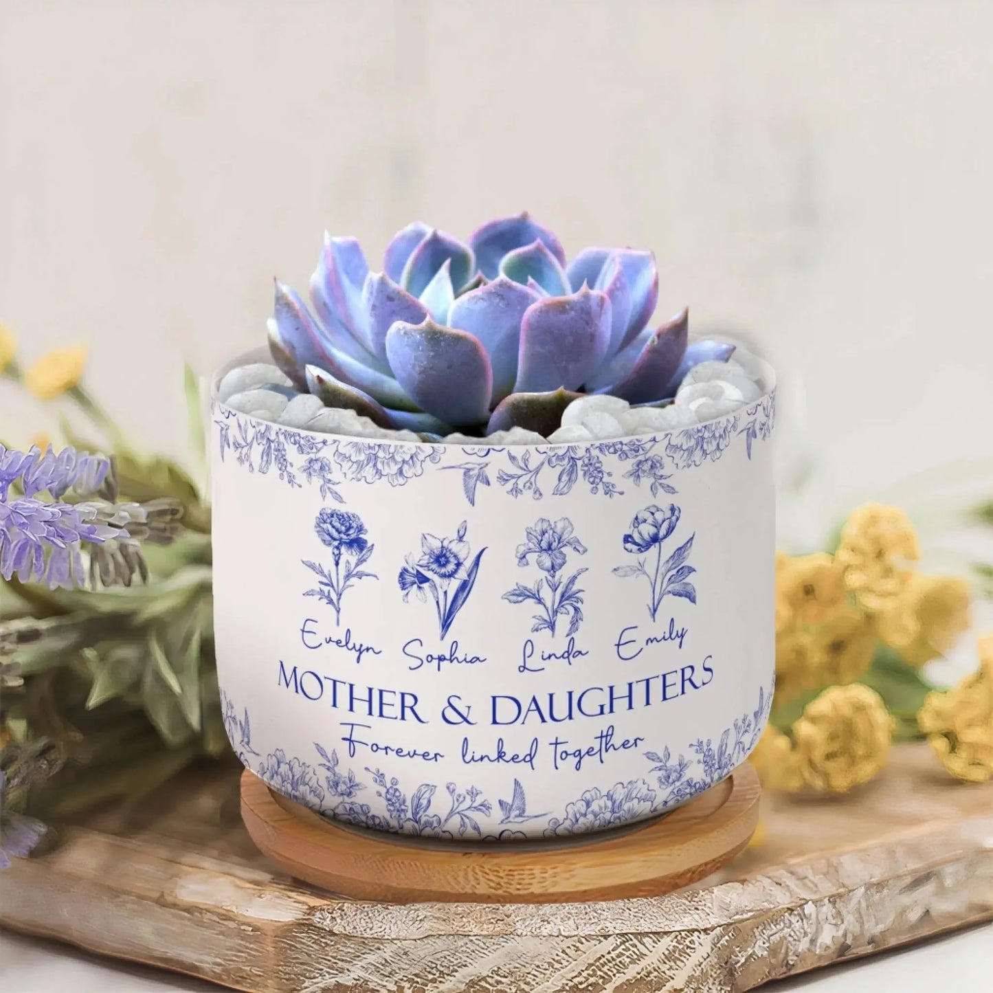 Mother_Daughters_Forever_Linked_Together_Birth_Flower_Personalized_Ceramic_Plant_Pot_4