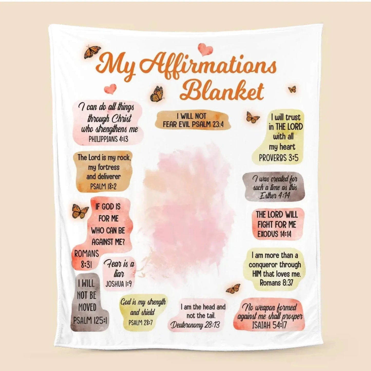 My Affirmations – Personalized Blanket Throw – Meaningful Birthday & Encouraging Gift for Daughter and Granddaughter  Ezcustomize