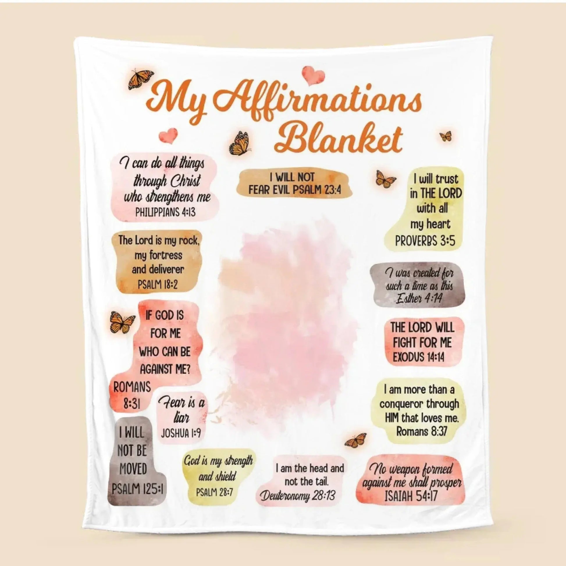 My Affirmations – Personalized Blanket Throw – Meaningful Birthday & Encouraging Gift for Daughter and Granddaughter  Ezcustomize