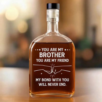 My Bond With You – Personalized Custom Spirits Decanter Bottle – Meaningful Father’s Day, Birthday & Keepsake Gift for Him, Dad or Loved One  Ezcustomize