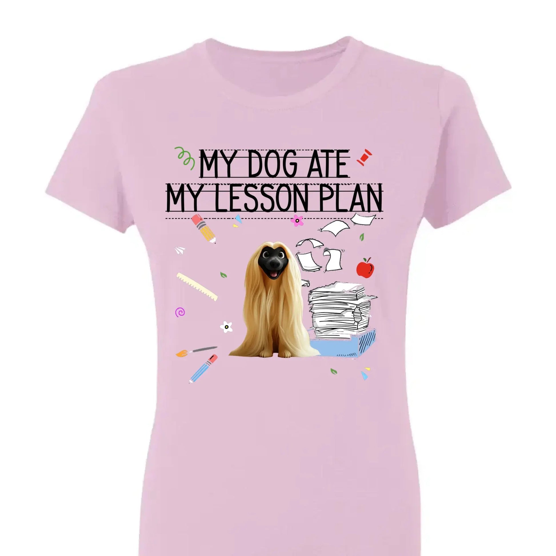 My Dog Ate My Lesson Plan Teacher Design – Personalized Shirt – Funny Custom Gift for Dog-Loving Teachers & Educators  Ezcustomize