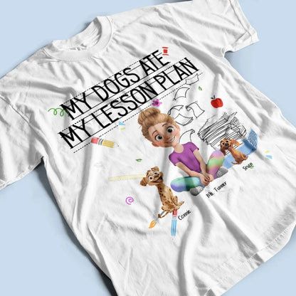 My Dog Ate My Lesson Plan – Personalized Shirt – Funny Custom Gift for Dog-Loving Teachers, Educators, School Staff & More  Ezcustomize