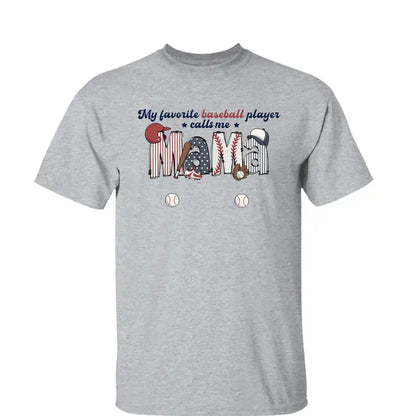 My Favorite Baseball Player Calls Me Nana – Personalized Grandma Shirt – Custom T-Shirt for Mom or Grandma from Kid  Ezcustomize