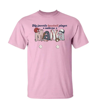My Favorite Baseball Player Calls Me Nana – Personalized Grandma Shirt – Custom T-Shirt for Mom or Grandma from Kid  Ezcustomize