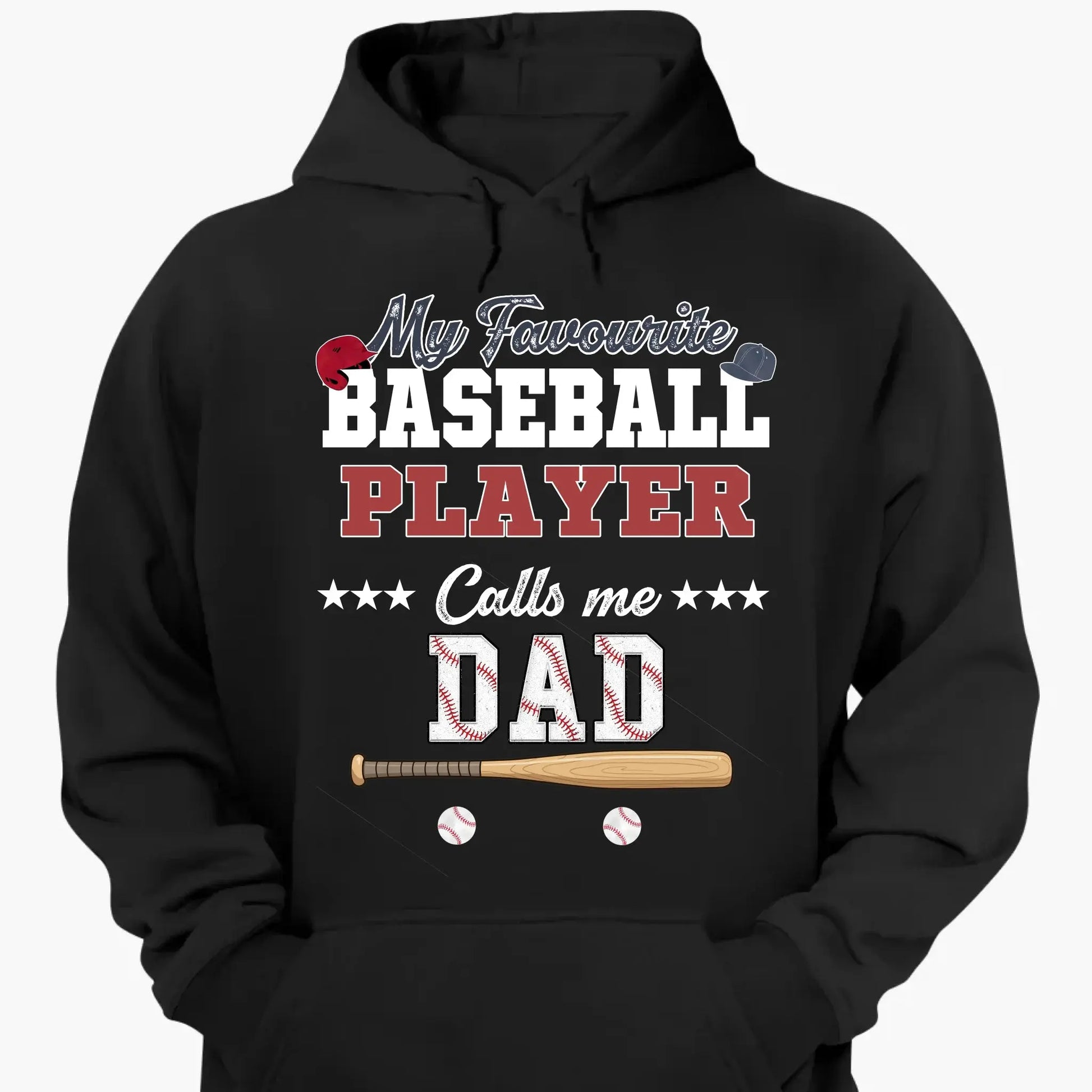 My Favorite Baseball Player Calls Me Papa – Personalized Grandpa Shirt – Custom Father’s Day Gift with Grandkids’ Names  Ezcustomize