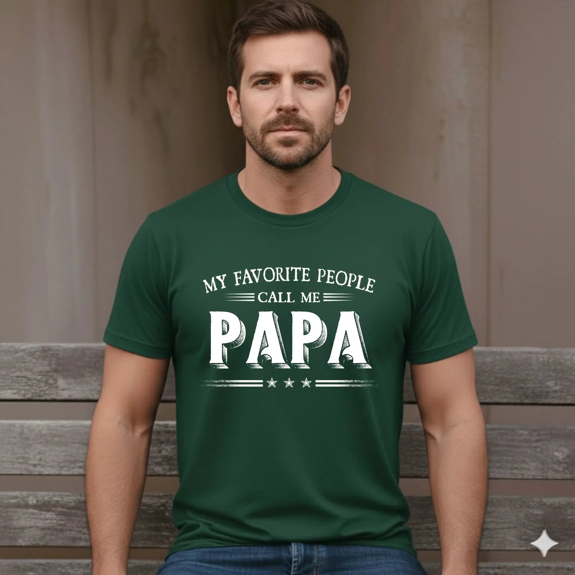 My Favorite People Call Me Papa Combo – Personalized Cap and T-Shirt Set for Dad or Grandpa  Ezcustomize