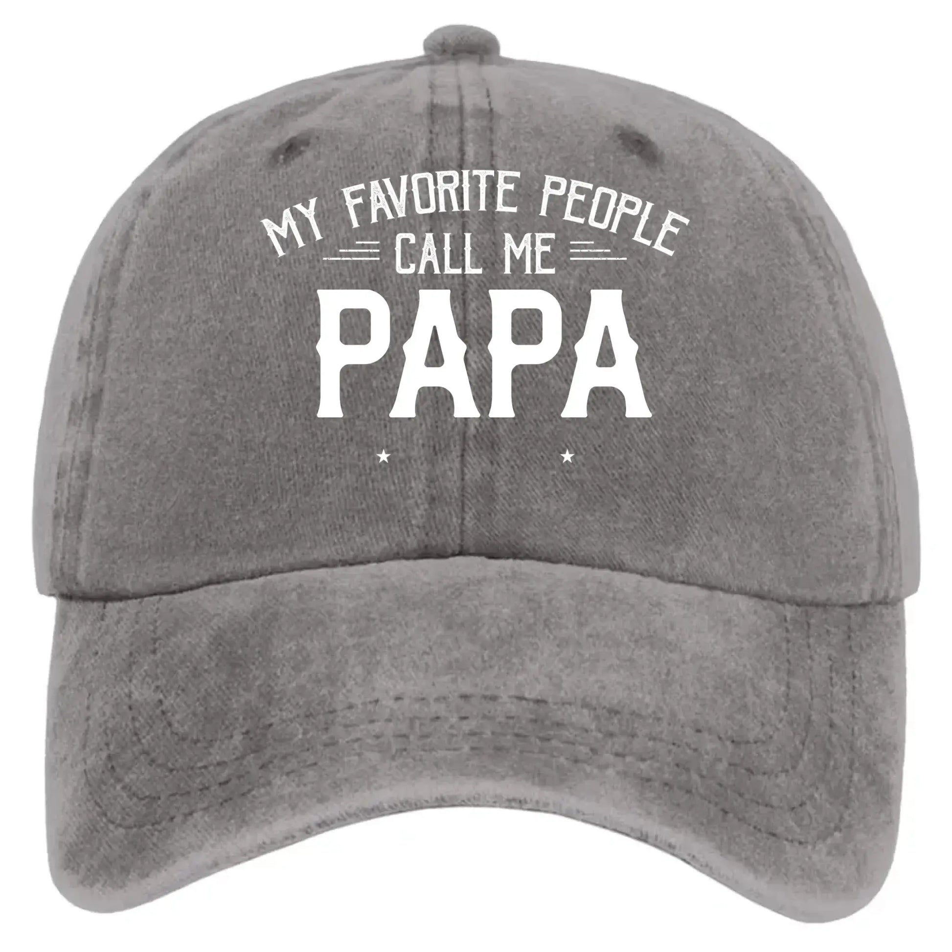 My Favorite People Call Me Papa Combo – Personalized Cap and T-Shirt Set for Dad or Grandpa  Ezcustomize