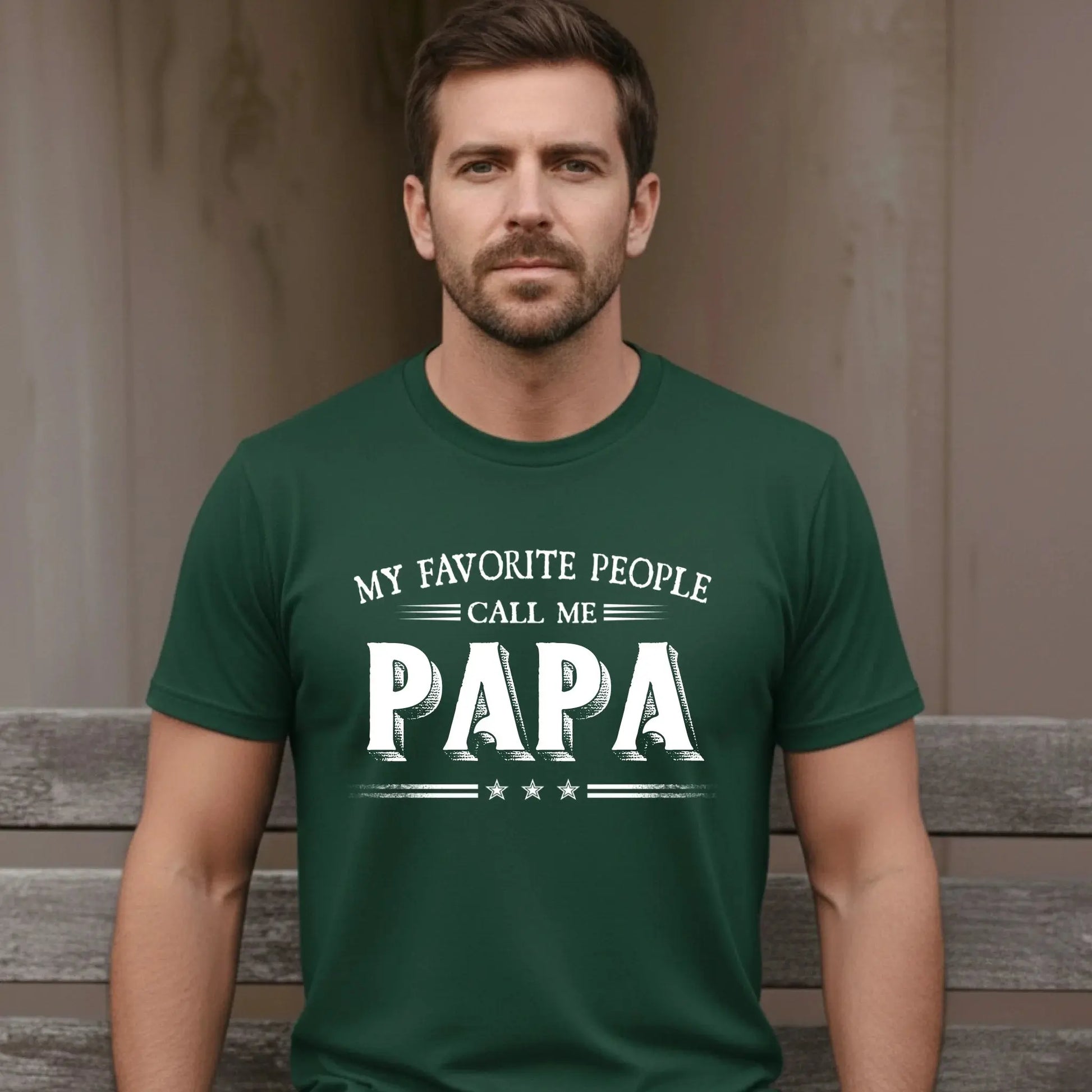 My Favorite People Call Me Papa Combo – Personalized Cap and T-Shirt Set for Dad or Grandpa  Ezcustomize