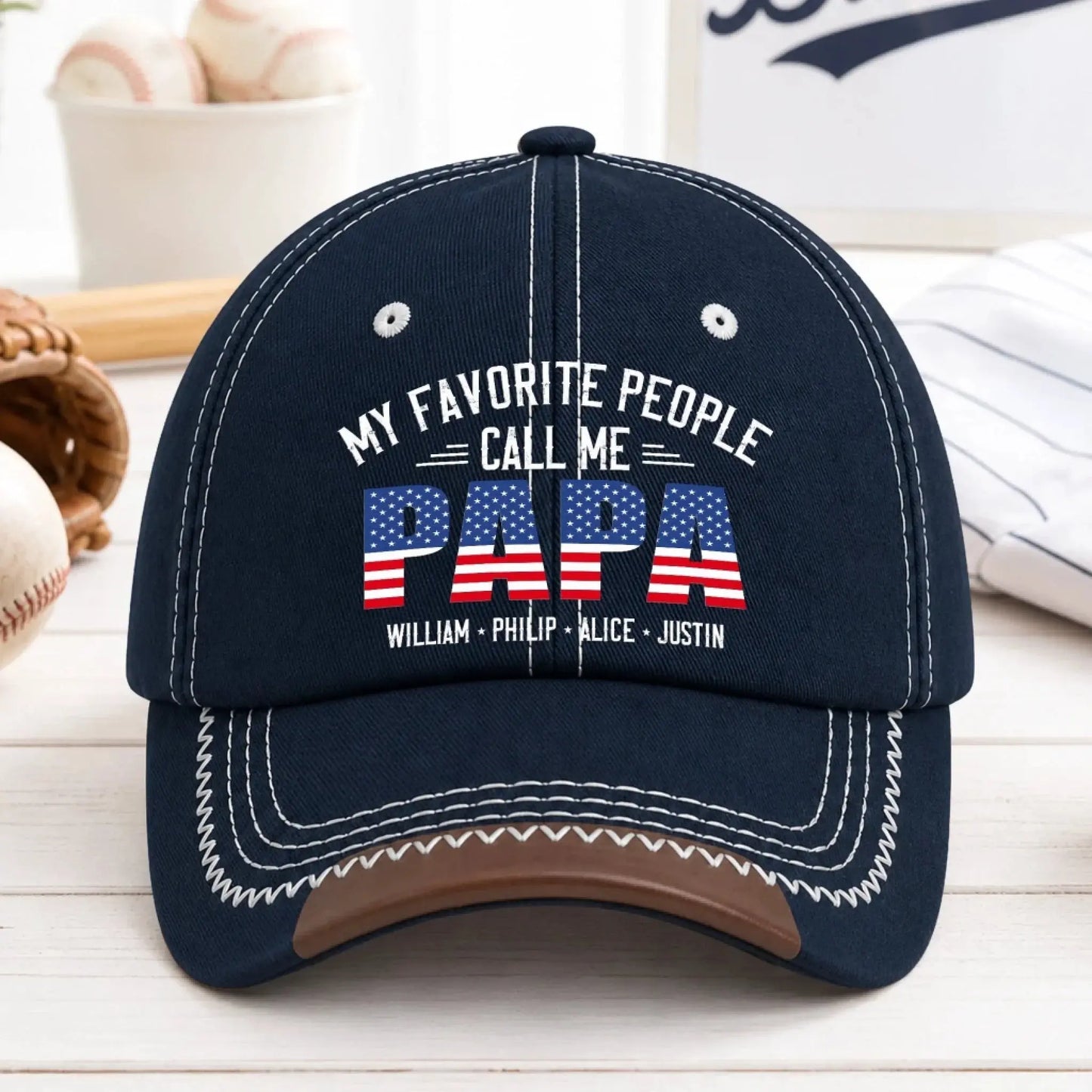 My_Favorite_People_Call_Me_Papa_Grandpa_Personalized_Cap_1