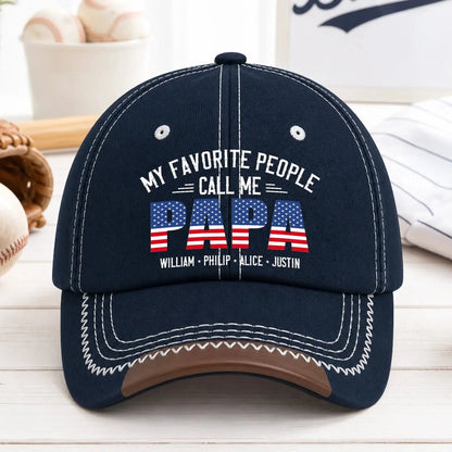 My_Favorite_People_Call_Me_Papa_Grandpa_Personalized_Cap_1