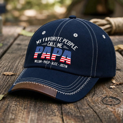 My_Favorite_People_Call_Me_Papa_Grandpa_Personalized_Cap_4