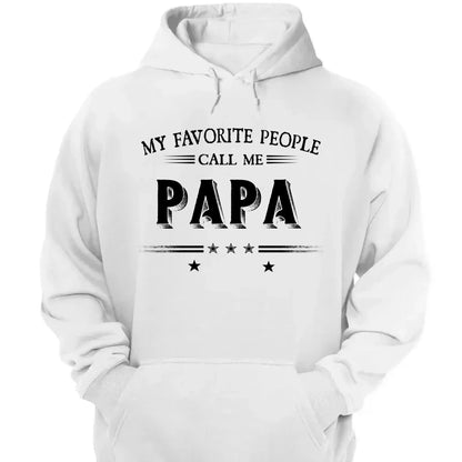 My Favorite People Call Me Papa Shirt – Custom Dad/Grandpa Tee with Kids’ Names – Father’s Day Gift for Him  Ezcustomize