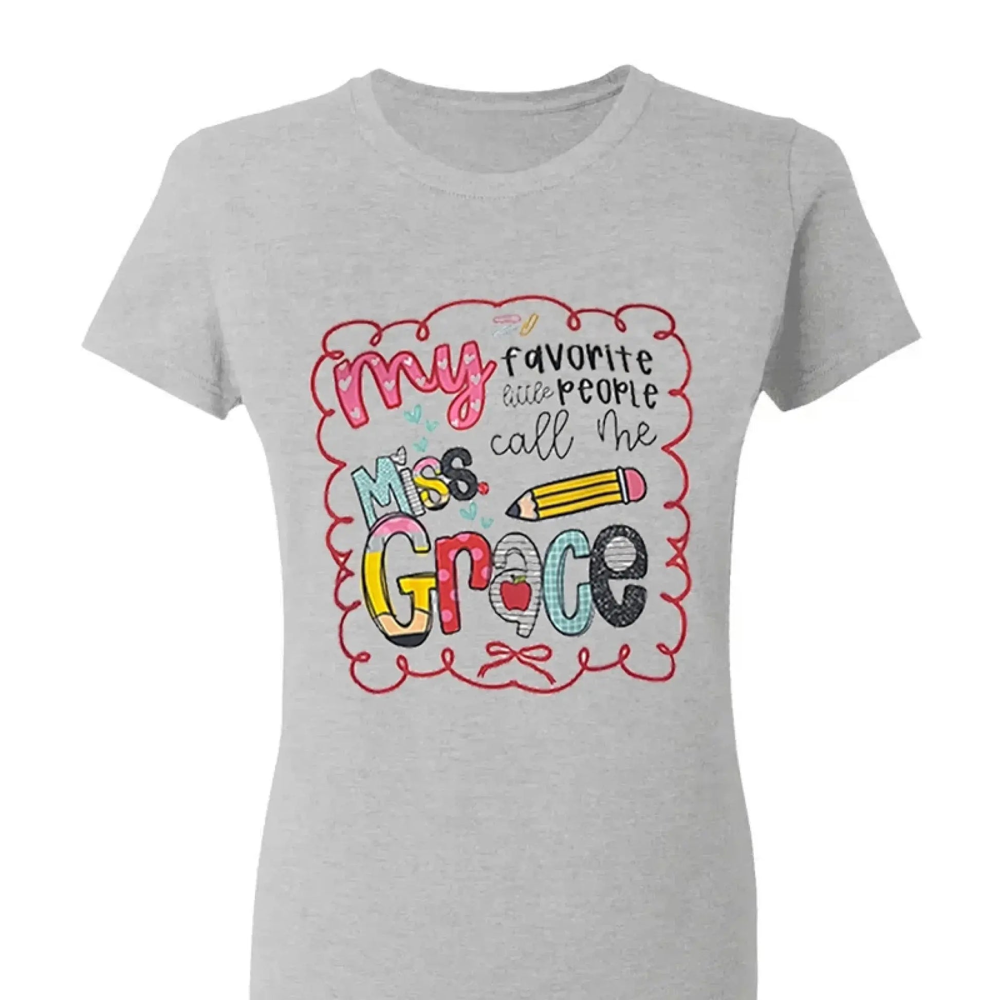 My Favorite People Call Me Teacher – Personalized Teacher T-Shirt – Cute Custom Back to School Shirt  Ezcustomize