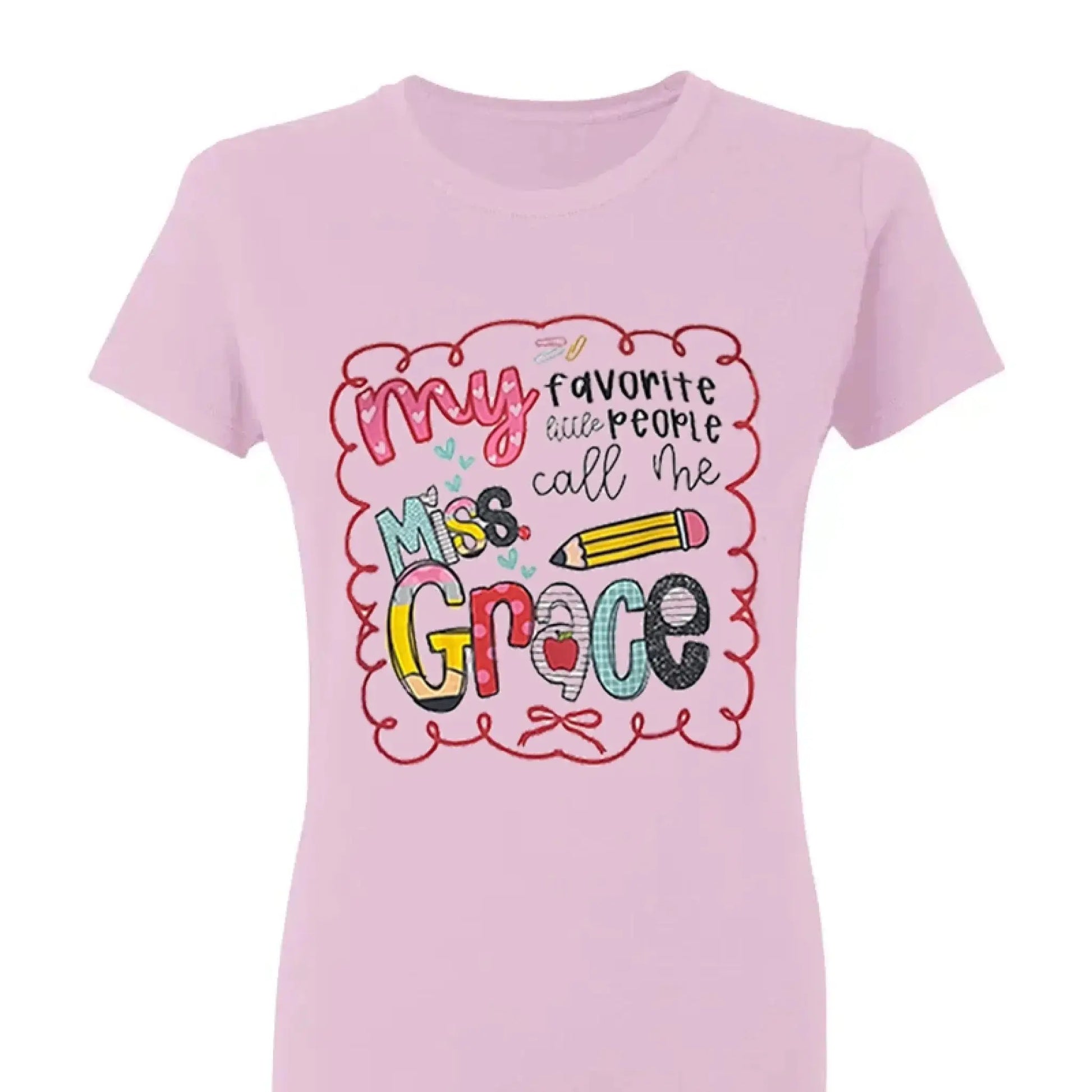 My Favorite People Call Me Teacher – Personalized Teacher T-Shirt – Cute Custom Back to School Shirt  Ezcustomize