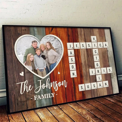 My Favorite People, My Forever Home – Custom Family Photo Horizontal Poster – Personalized Christmas Gift & Keepsake for Family Members  Ezcustomize