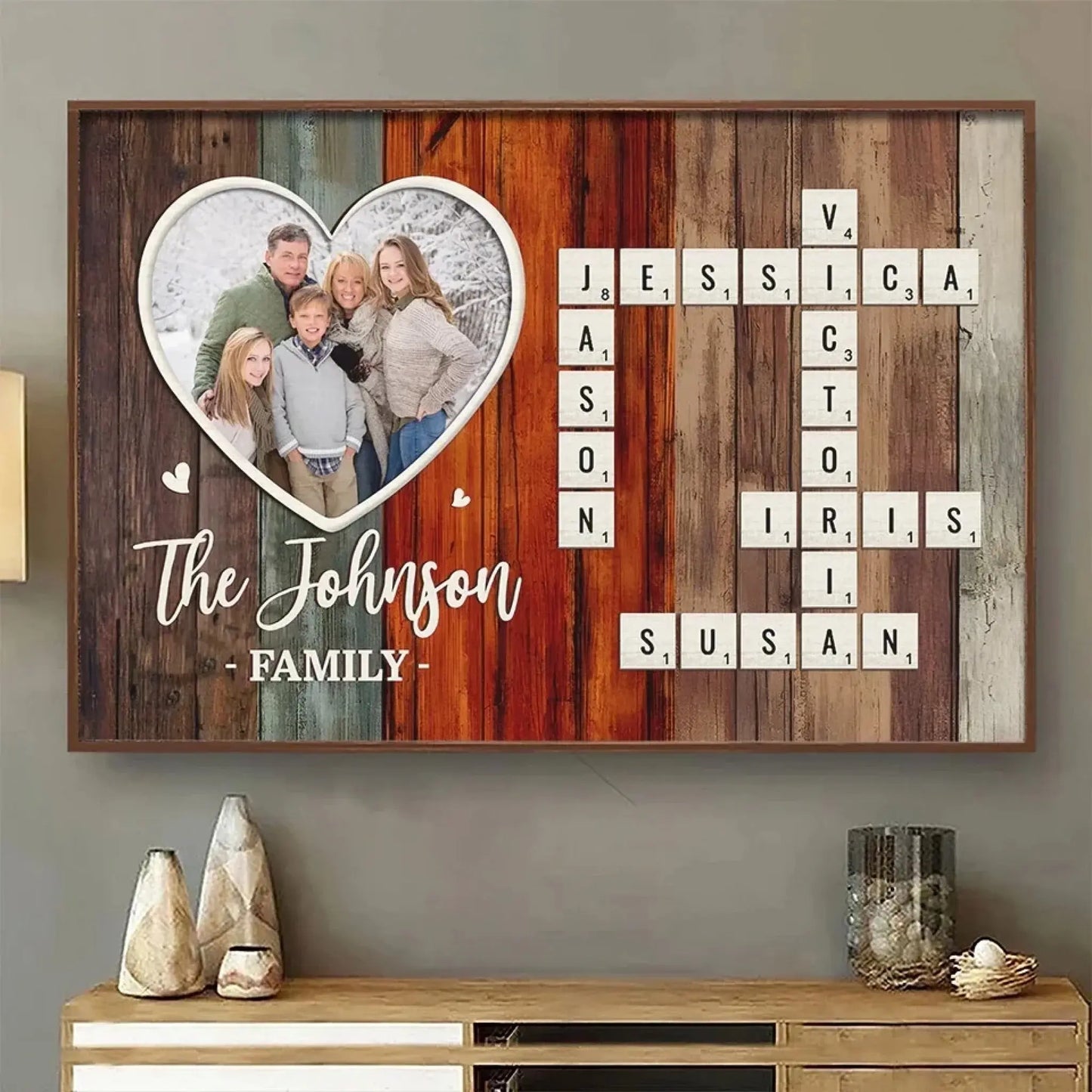 My Favorite People, My Forever Home – Custom Family Photo Horizontal Poster – Personalized Christmas Gift & Keepsake for Family Members  Ezcustomize