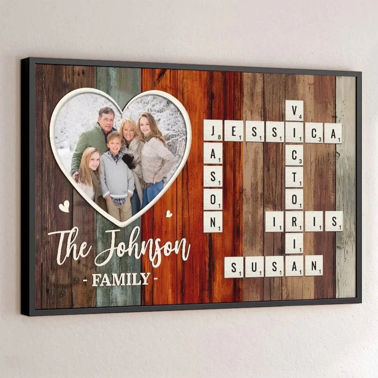 My Favorite People, My Forever Home – Custom Family Photo Horizontal Poster – Personalized Christmas Gift & Keepsake for Family Members  Ezcustomize