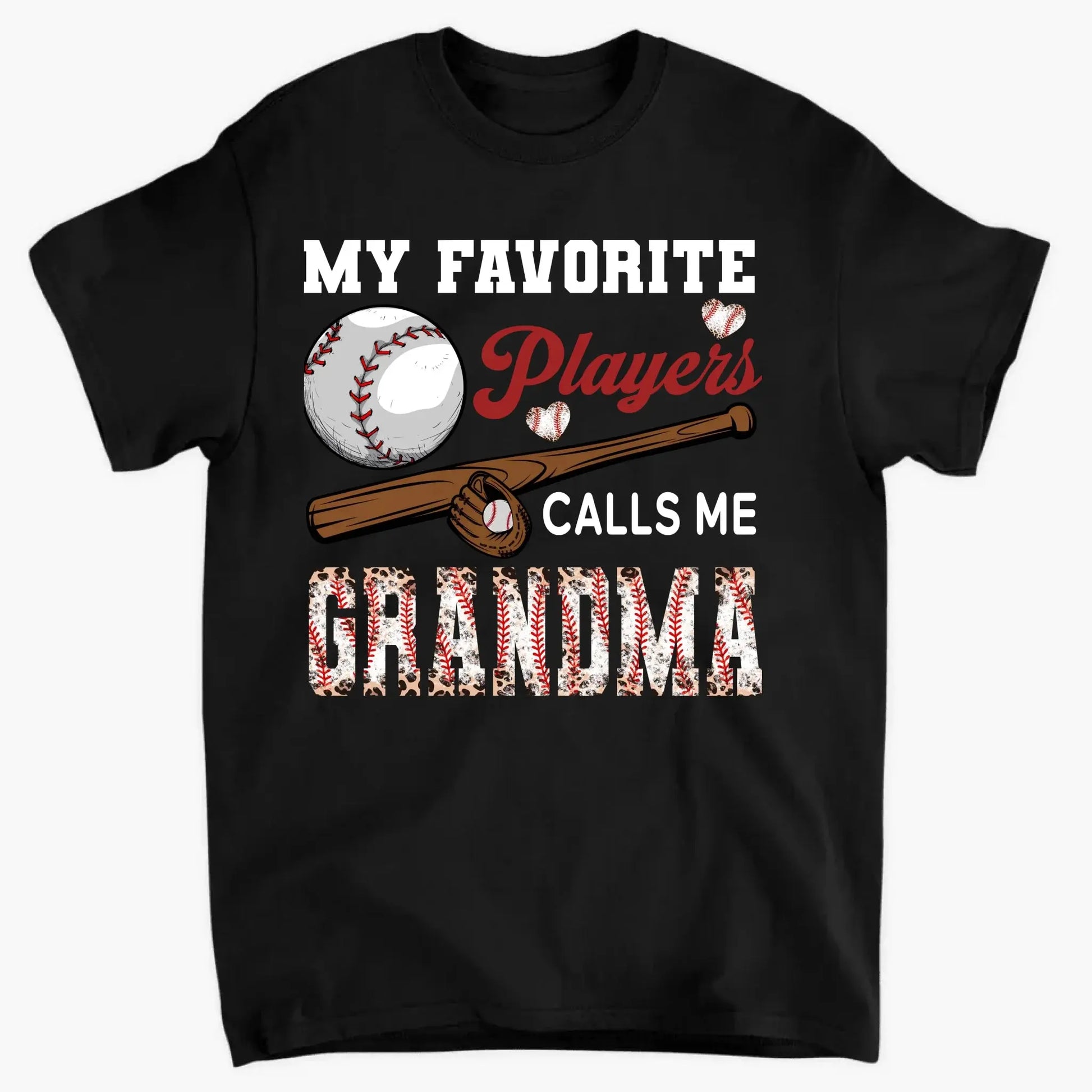My Favorite Player Calls Me Grandma - Personalized Custom T Shirt - Birthday, Loving, Funny Gift for Grandma/Nana/Mimi, Mom, Wife, Grandparent  Ezcustomize