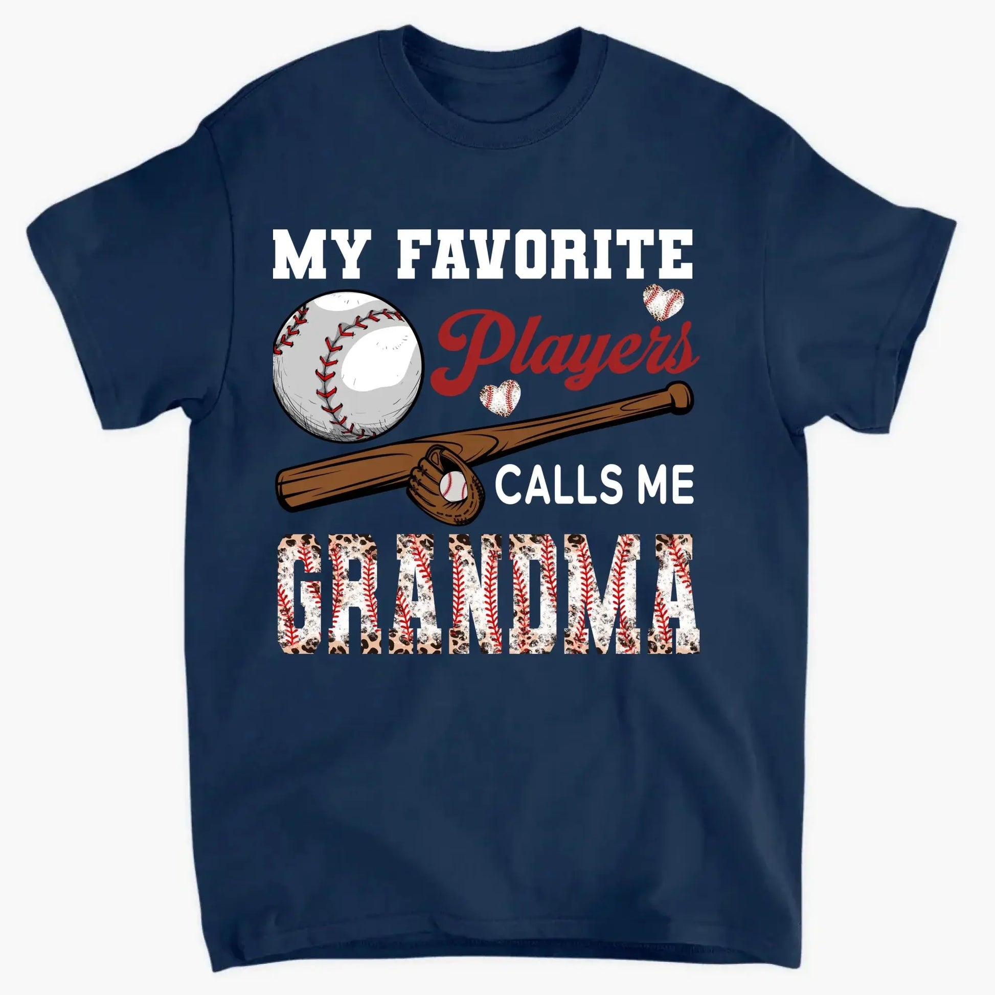 My Favorite Player Calls Me Grandma - Personalized Custom T Shirt - Birthday, Loving, Funny Gift for Grandma/Nana/Mimi, Mom, Wife, Grandparent  Ezcustomize