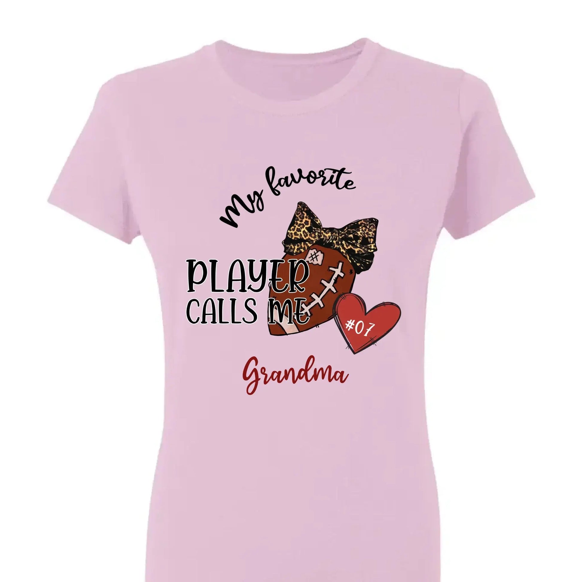 My Favorite Player Calls Me Grandma - Personalized T-Shirt, Gift for Football Grandma  Ezcustomize