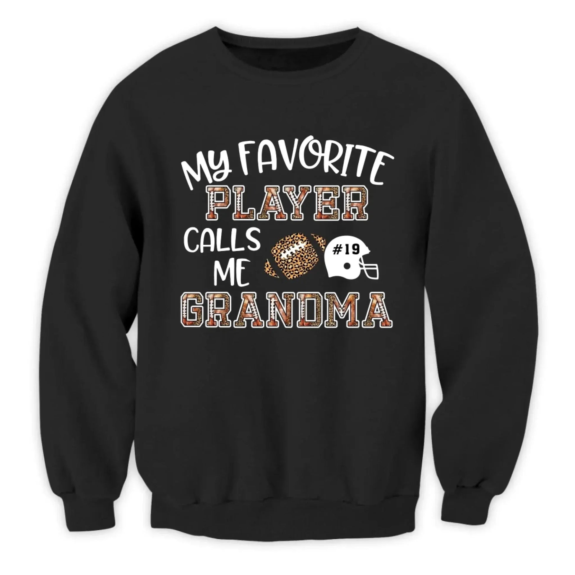 My Favorite Player Calls Me Grandma – Personalized Football T-Shirt – Custom Game Day Shirt Gift for Mom, Grandma, or Sports Fan  Ezcustomize