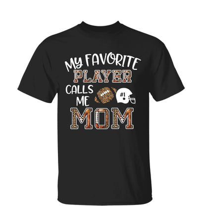 My Favorite Player Calls Me Grandma – Personalized Football T-Shirt – Custom Game Day Shirt Gift for Mom, Grandma, or Sports Fan  Ezcustomize