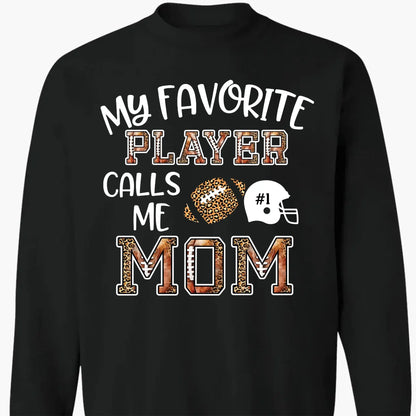 My Favorite Player Calls Me Grandma – Personalized Football T-Shirt – Custom Game Day Shirt Gift for Mom, Grandma, or Sports Fan  Ezcustomize