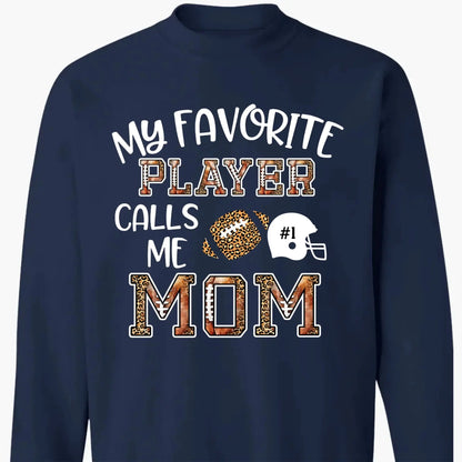 My Favorite Player Calls Me Grandma – Personalized Football T-Shirt – Custom Game Day Shirt Gift for Mom, Grandma, or Sports Fan  Ezcustomize