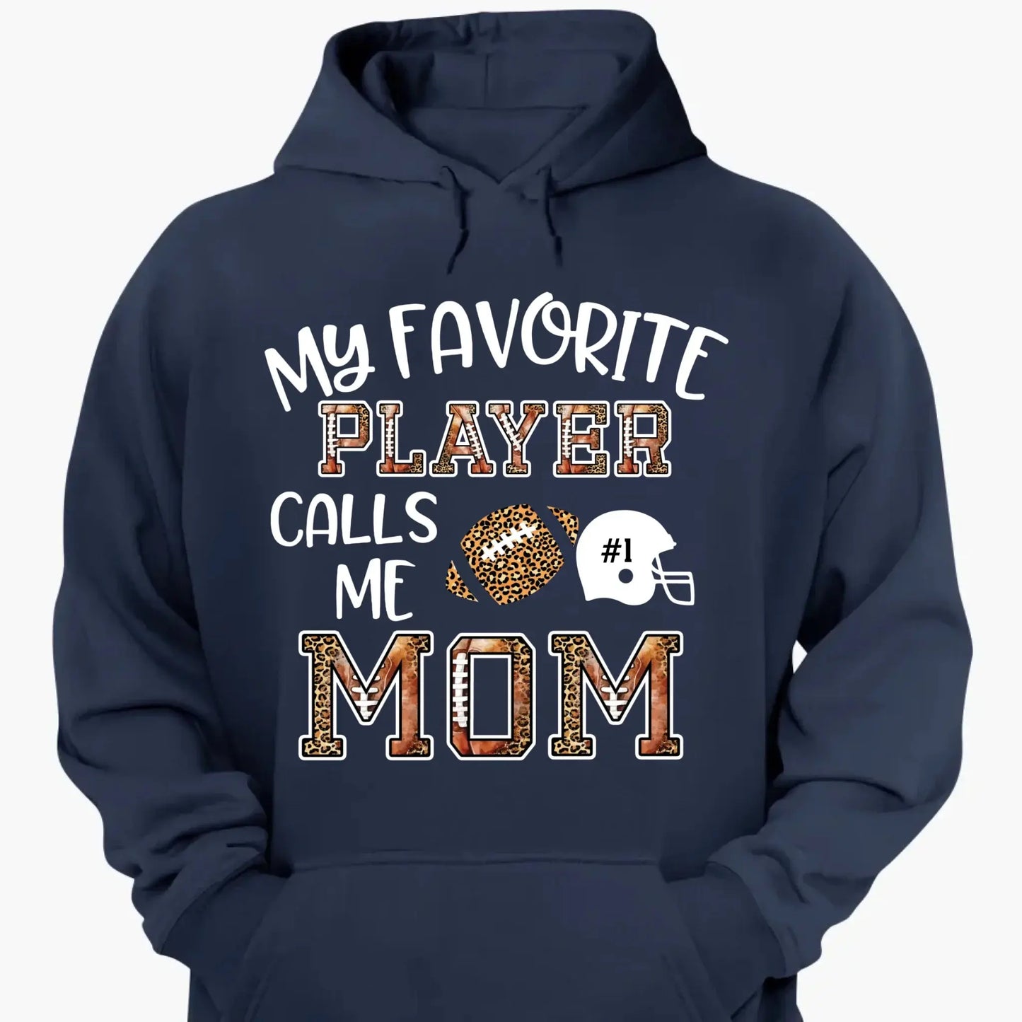 My Favorite Player Calls Me Grandma – Personalized Football T-Shirt – Custom Game Day Shirt Gift for Mom, Grandma, or Sports Fan  Ezcustomize